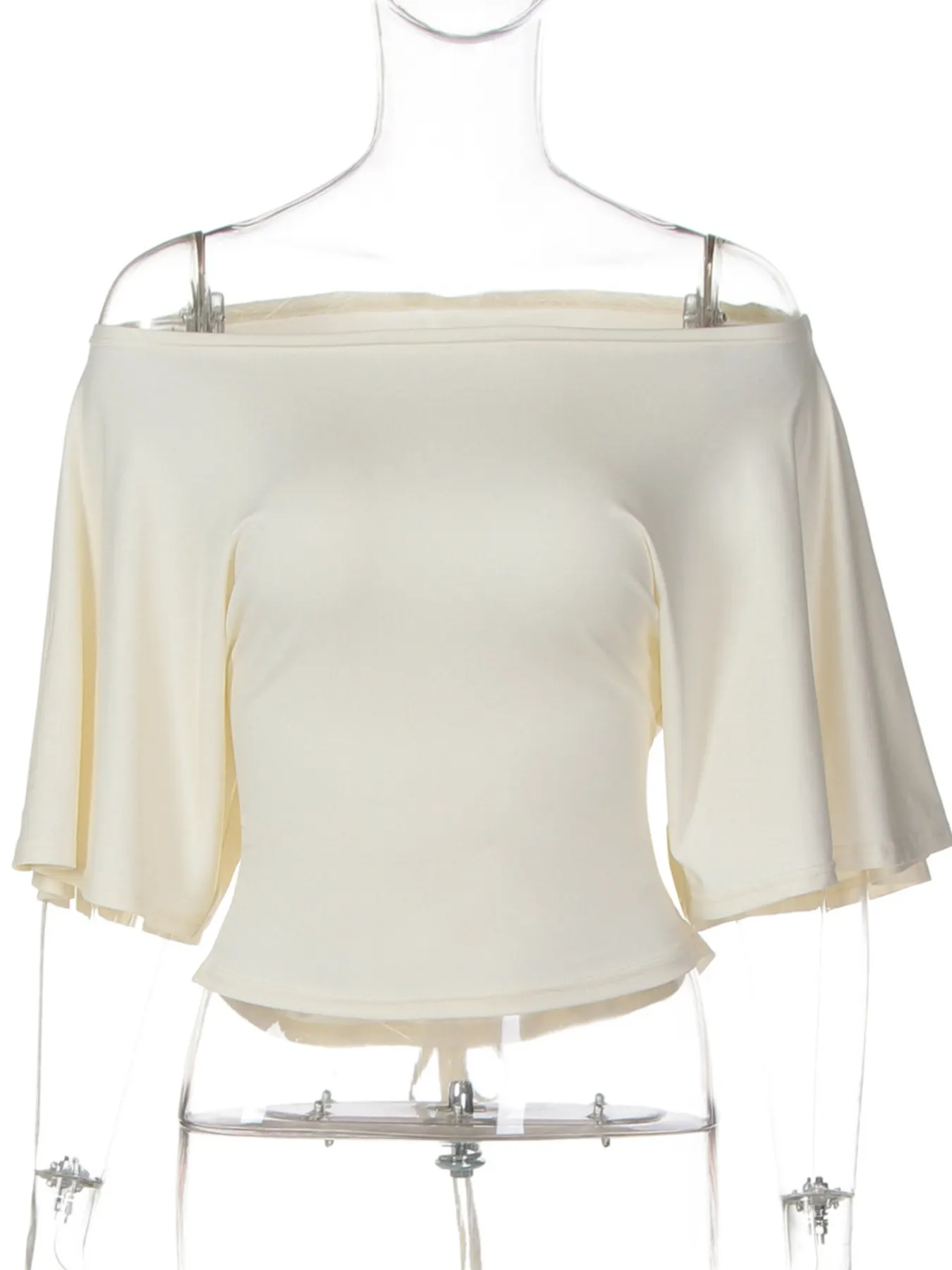 Boat Neck Short Sleeve T-Shirt 14