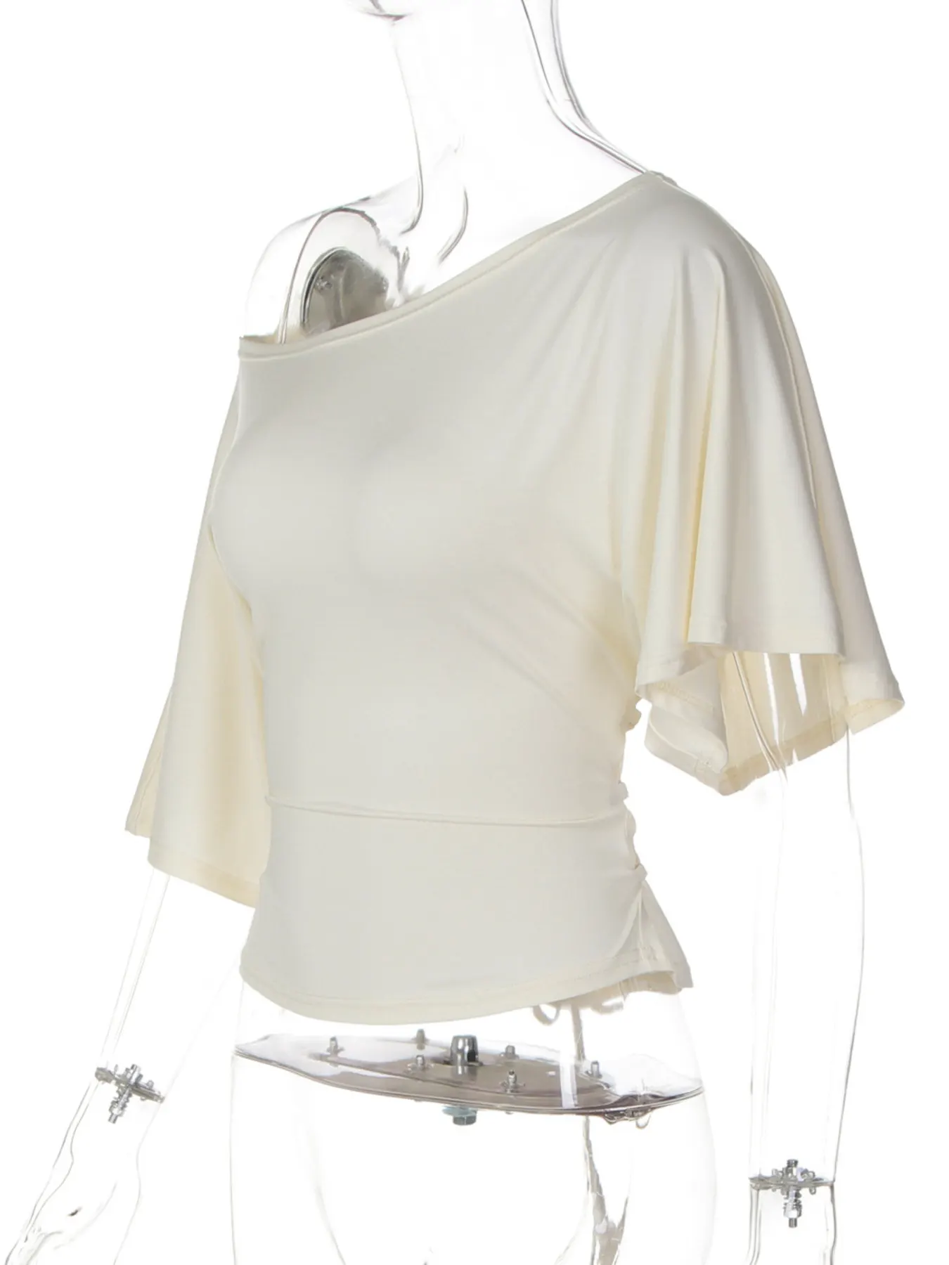 Boat Neck Short Sleeve T-Shirt 13