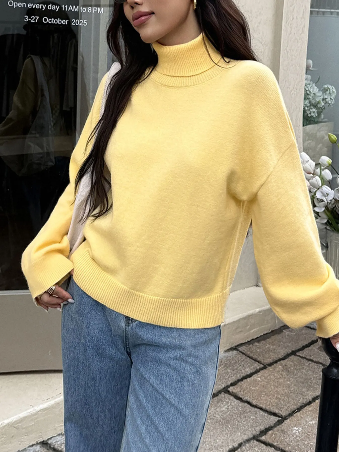 Turtleneck Long Sleeve Sweater 6