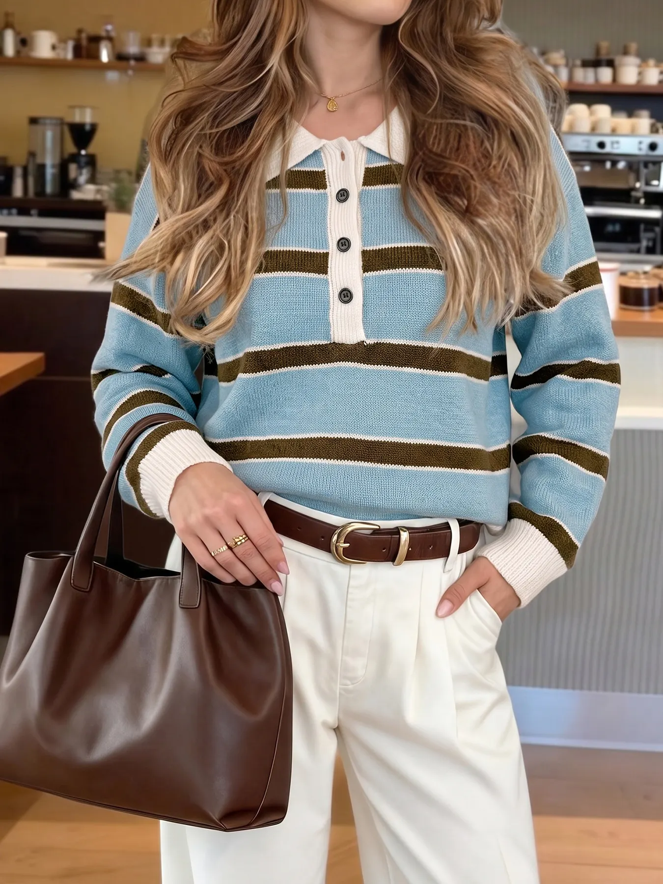 Polo Collar Sweater