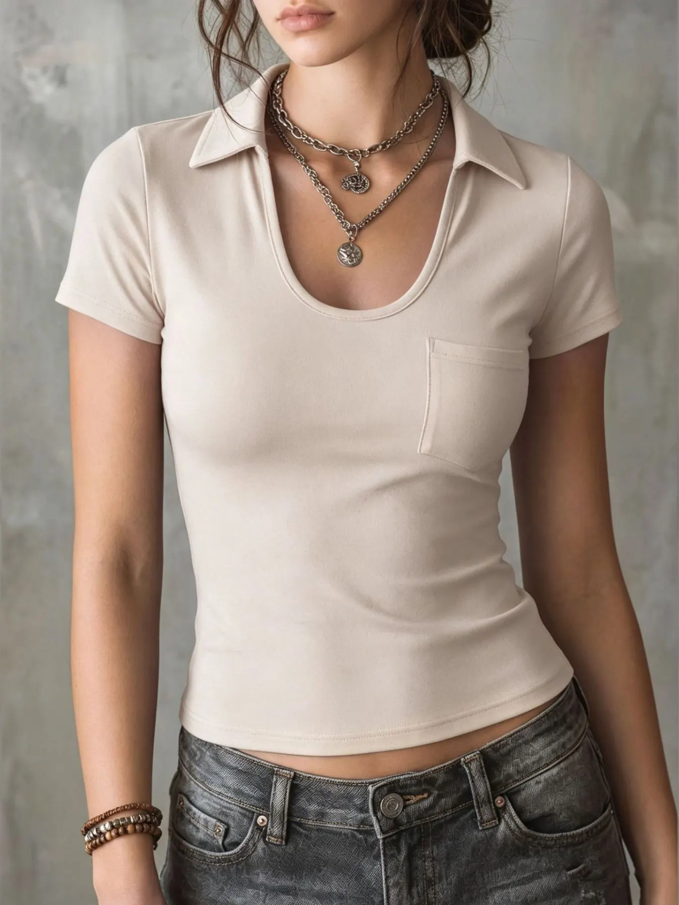 Casual Short Sleeve Slim Fit T-Shirt 3