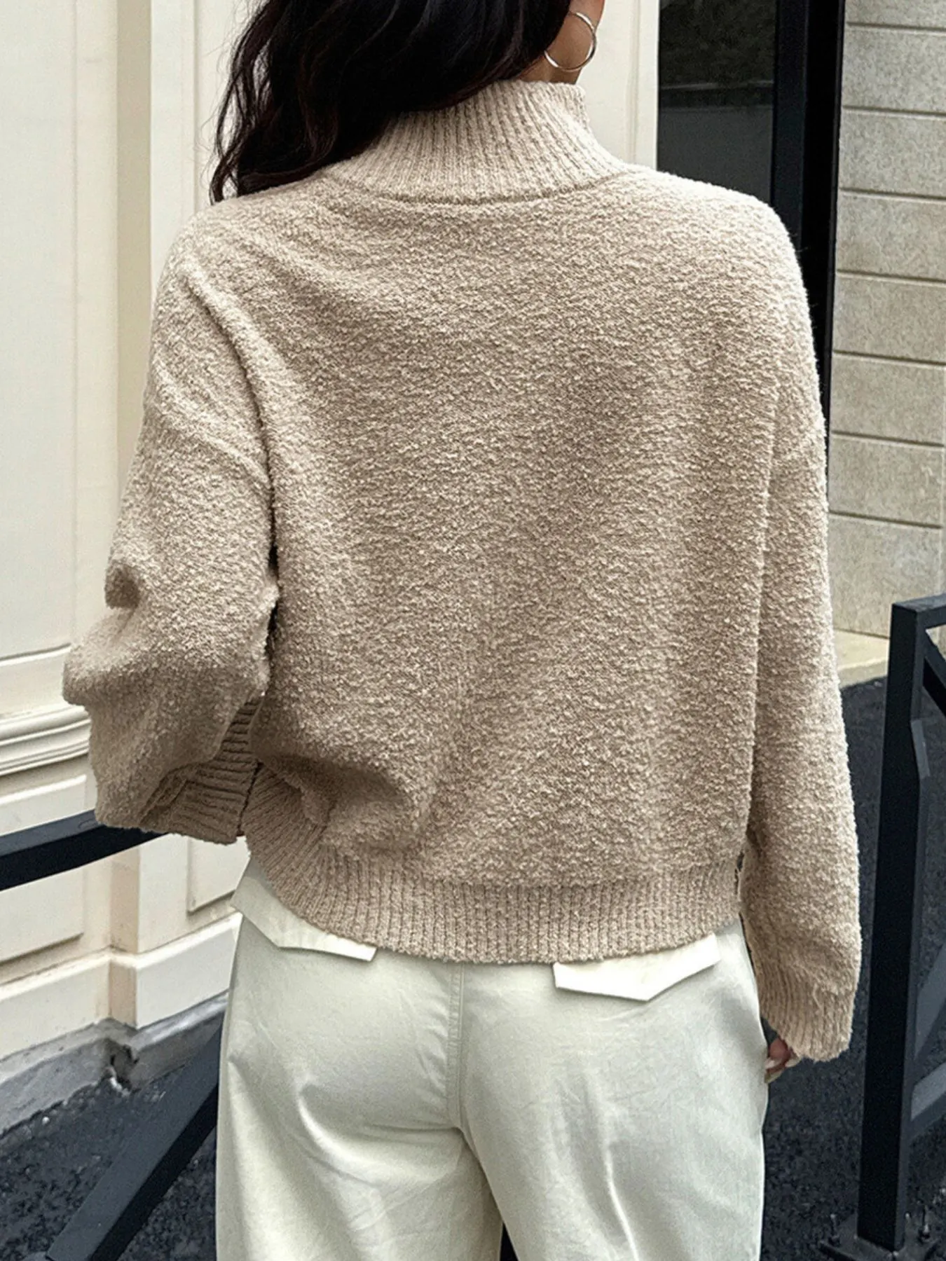 Turtleneck  Sleeve Sweater 4