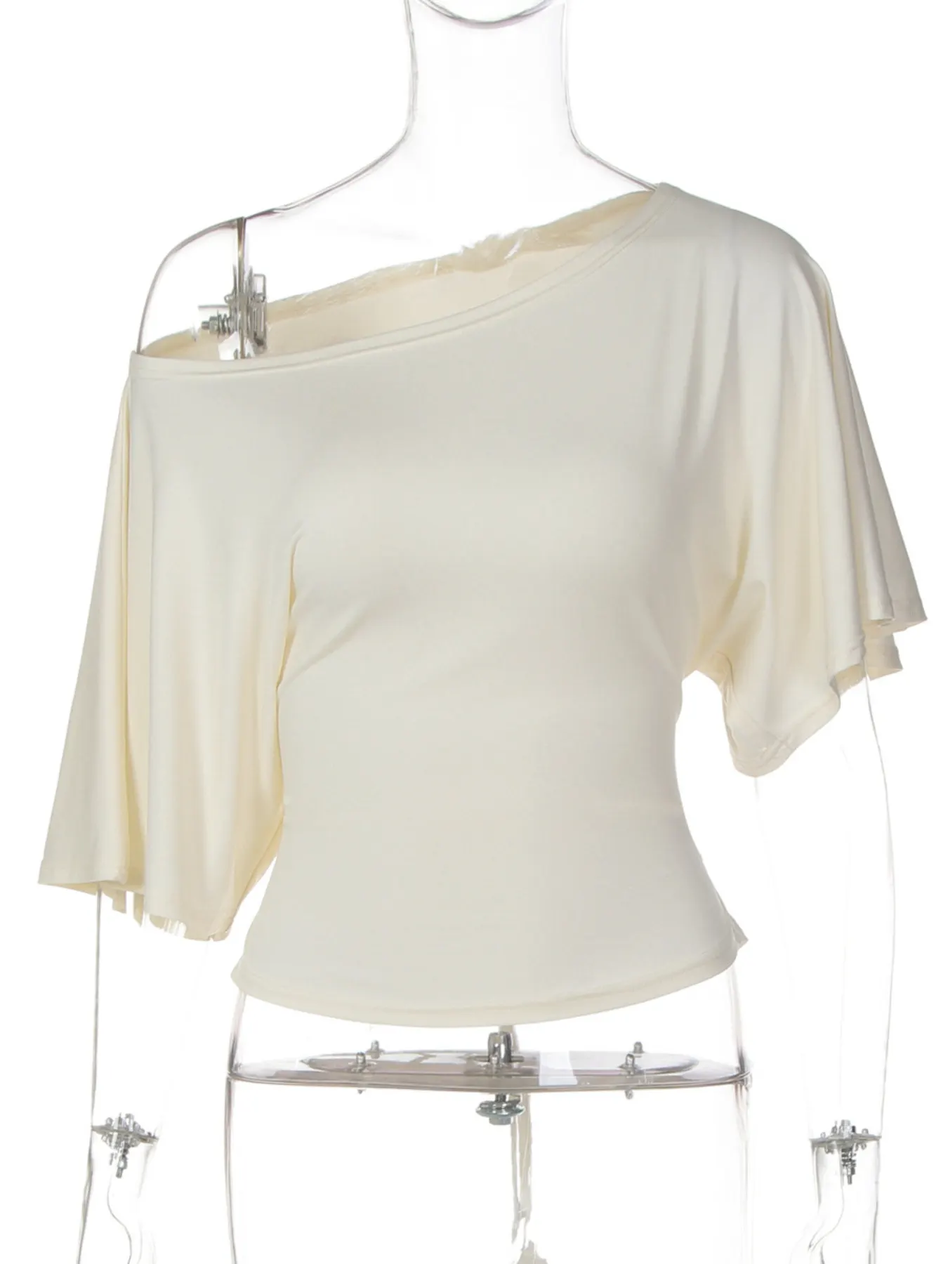 Boat Neck Short Sleeve T-Shirt 11